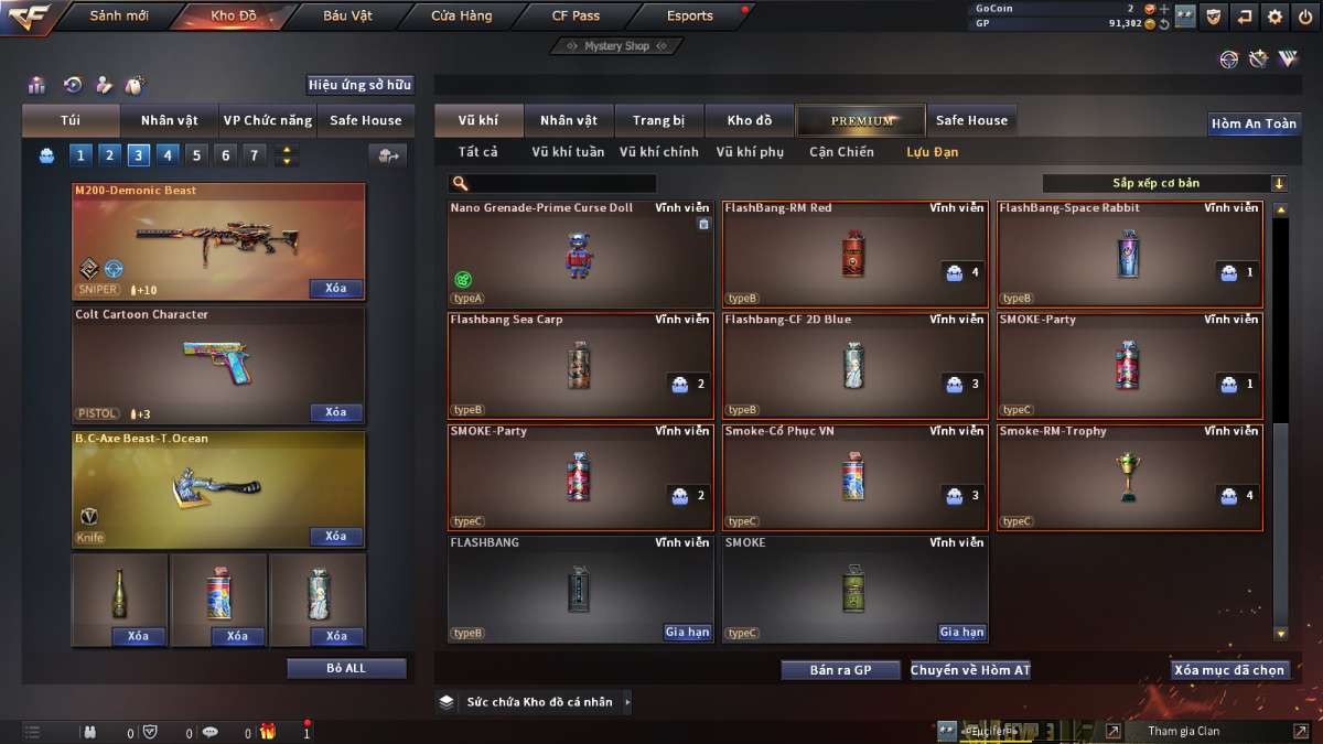 shop acc cf uy tin gia re